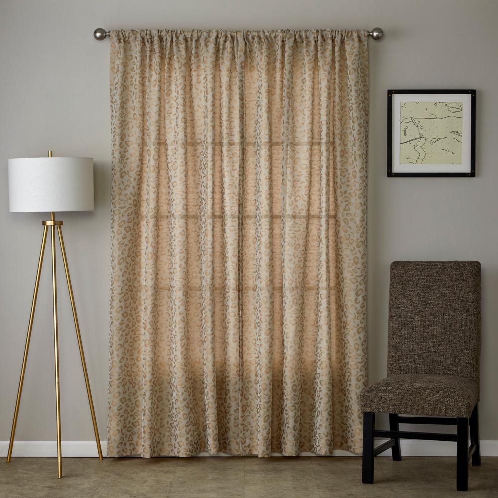 SKL Home By Saturday Knight Ltd Cheetah Spot Window Curtain Panel - Toast