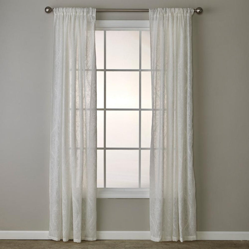 SKL Home By Saturday Knight Ltd Isabella Lace Window Curtain Panel - White