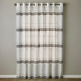 SKL Home By Saturday Knight Ltd Slate Stripe Window Curtain Panel Pair - 2-Pack - White