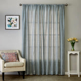SKL Home By Saturday Knight Ltd Leaf Damask Window Curtain Panel - Blue