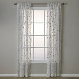SKL Home By Saturday Knight Ltd Whispering Winds Window Curtain Panel - Gray