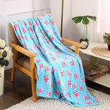 Plazatex Holiday Watermelon Design Micro Plush Throw Blanket - 50x60