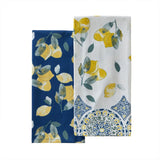 SKL Home By Saturday Knight Ltd Lemon Medallion Dish Towel - 2-Pack - 18X28", Green