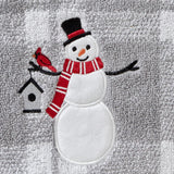 SKL Home By Saturday Knight Ltd Whistler Snowman Bath Towel - 24X48", Gray