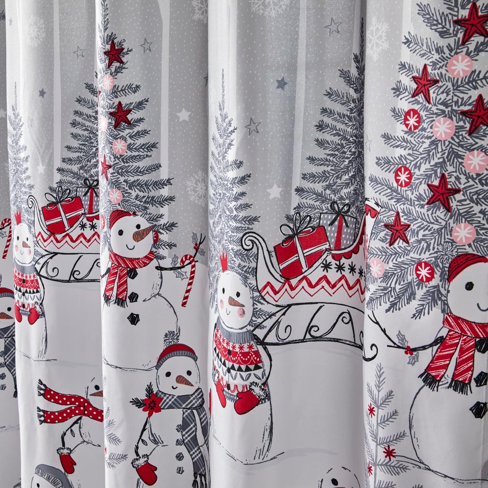 SKL Home By Saturday Knight Ltd Whistler Snowman Shower Curtain - 70X72", Multi