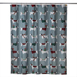 SKL Home By Saturday Knight Ltd Snow Many Dachshunds Shower Curtain And Hook Set - 13-Piece - 72X72