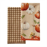 SKL Home By Saturday Knight Ltd Autumn Pumpkins Dish Towel Set - 2-Pack - 18X28