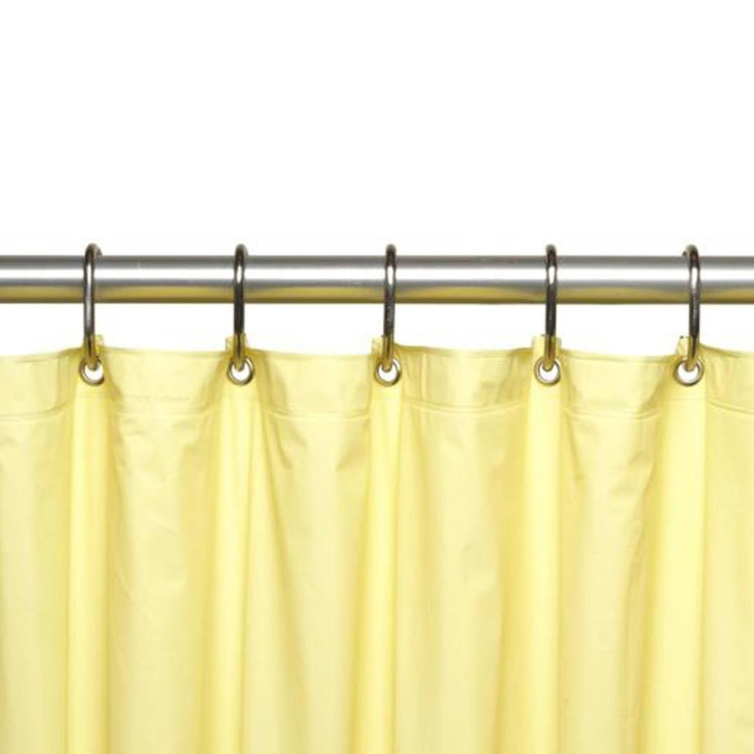 Carnation Home Fashions Hotel Collection, 8 Gauge Vinyl Shower Curtain Liner with Weighted Magnets and Metal Grommets - 72x72"