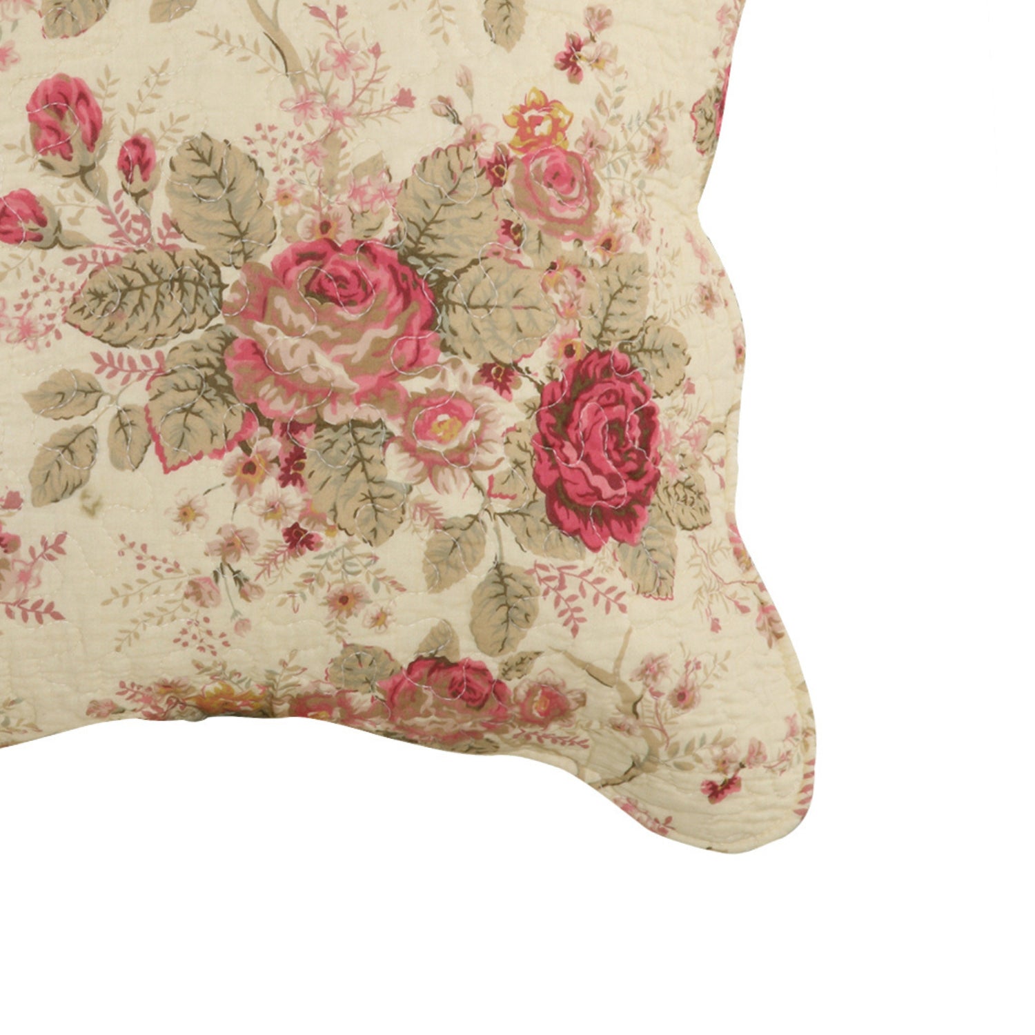 Greenland Home Fashion Antique Rose Accessory Decorative Pillow Pair - Multi 18x18"