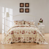 Greenland Home Antique Rose Bedspread Set - 3-Piece - Multi