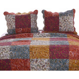 Barefoot Bungalow Paisley Slumber Softness with Reversible Pillow Sham - Spice