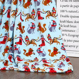 Plazatex Holiday Christmas Cats Design Micro Plush Throw Blanket - 50x60", Multicolor