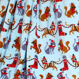 Plazatex Holiday Christmas Cats Design Micro Plush Throw Blanket - 50x60", Multicolor