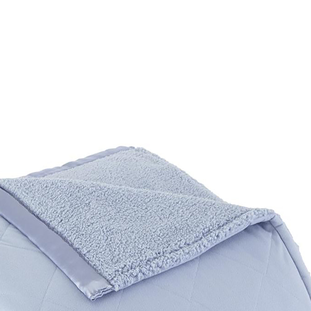 Shavel Micro Flannel High Quality Heating Technology Luxuriously Soft & Warm Solid Patterned Sherpa Electric Blanket