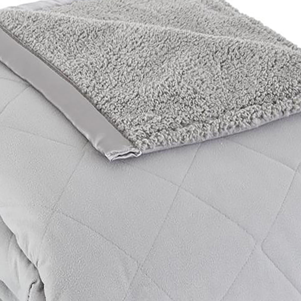 Shavel Micro Flannel High Quality Heating Technology Luxuriously Soft & Warm Solid Patterned Sherpa Electric Blanket