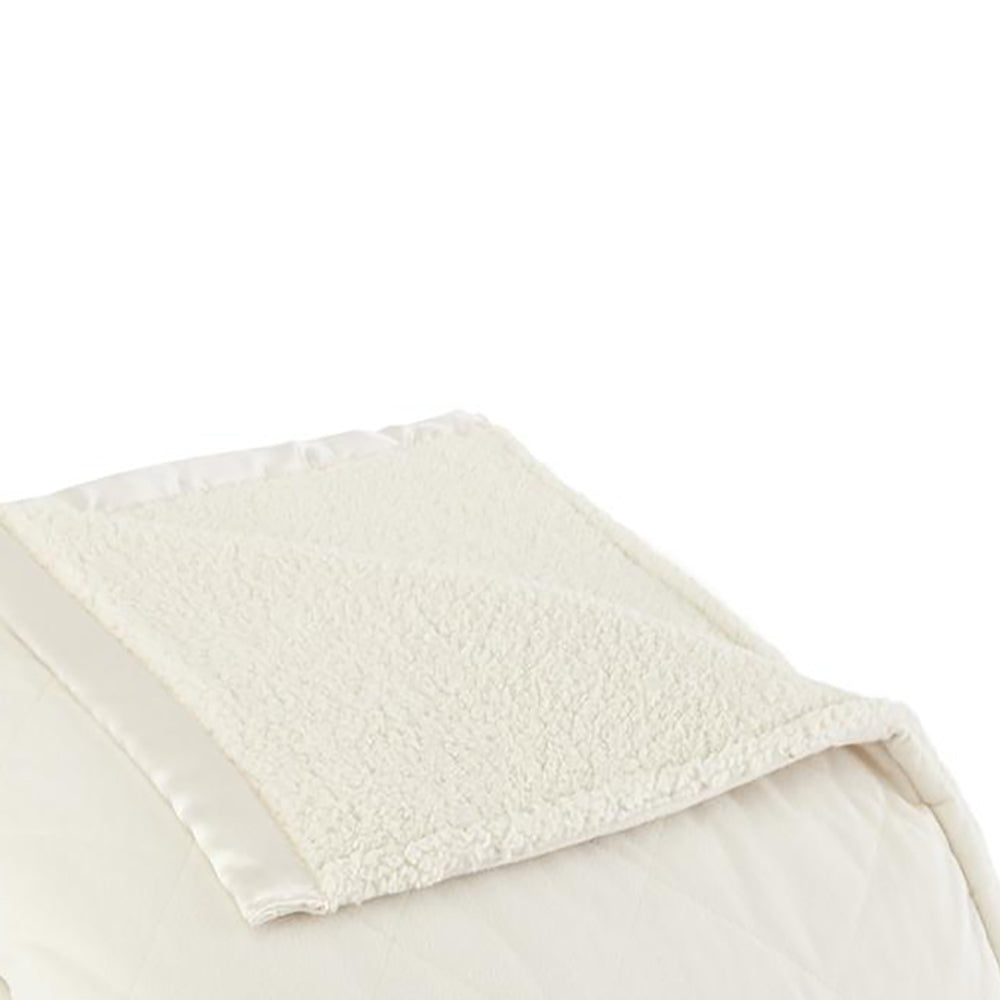 Shavel Micro Flannel High Quality Heating Technology Luxuriously Soft & Warm Solid Patterned Sherpa Electric Blanket