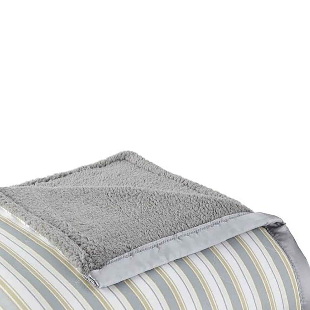 Shavel Micro Flannel High Quality Heating Technology Luxuriously Soft & Warm Solid Patterned Sherpa Electric Blanket