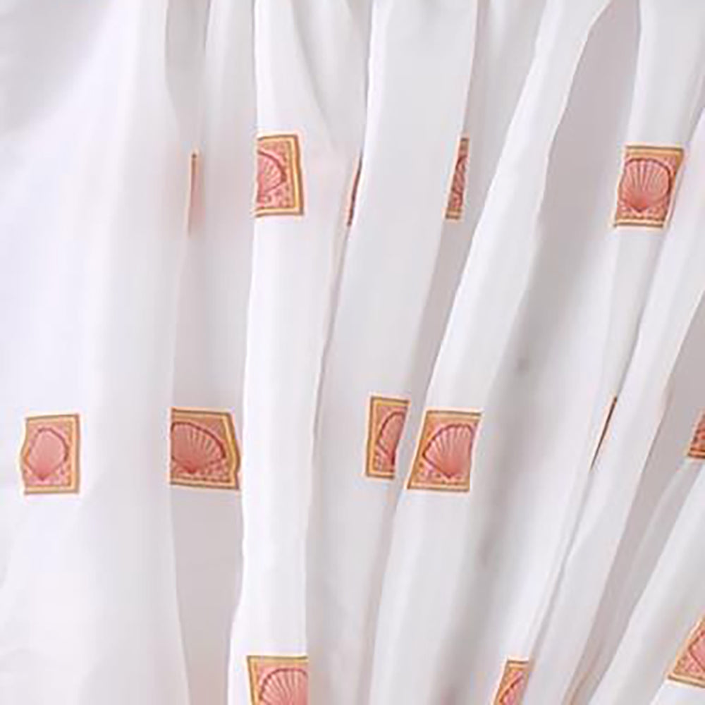 Carnation Home "Windsor" Fabric Window Curtain 34" x 54" in Burgundy