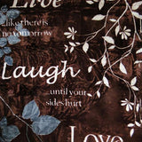 Shavel Hi Pile High Quality Luxurious And Incredibly Soft Warm Snuggly Throw Jumbo 60x80" - Live Laugh Love