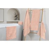 Chic Home Premium 8-Piece Pure Turkish Cotton 2 Bath Towels, 2 Hand Towels, 4 Washcloths Towel Set Rose