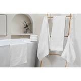Chic Home Premium 8-Piece Pure Turkish Cotton 2 Bath Towels, 2 Hand Towels, 4 Washcloths Towel Set White