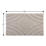 Knightsbridge Diamond 220 GSF Non Skid Back Bath Rug