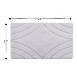 Knightsbridge Diamond 220 GSF Non Skid Back Bath Rug