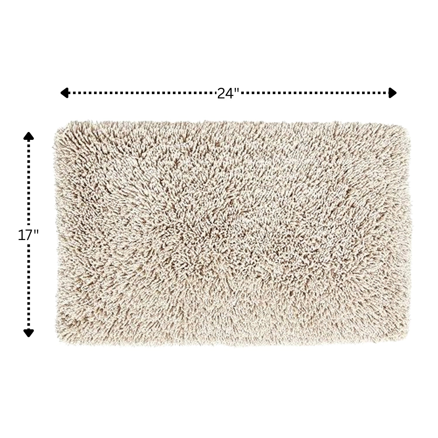Knightsbridge Melbourne 220 GSF Non Skid Back Bath Rug 17 x 24