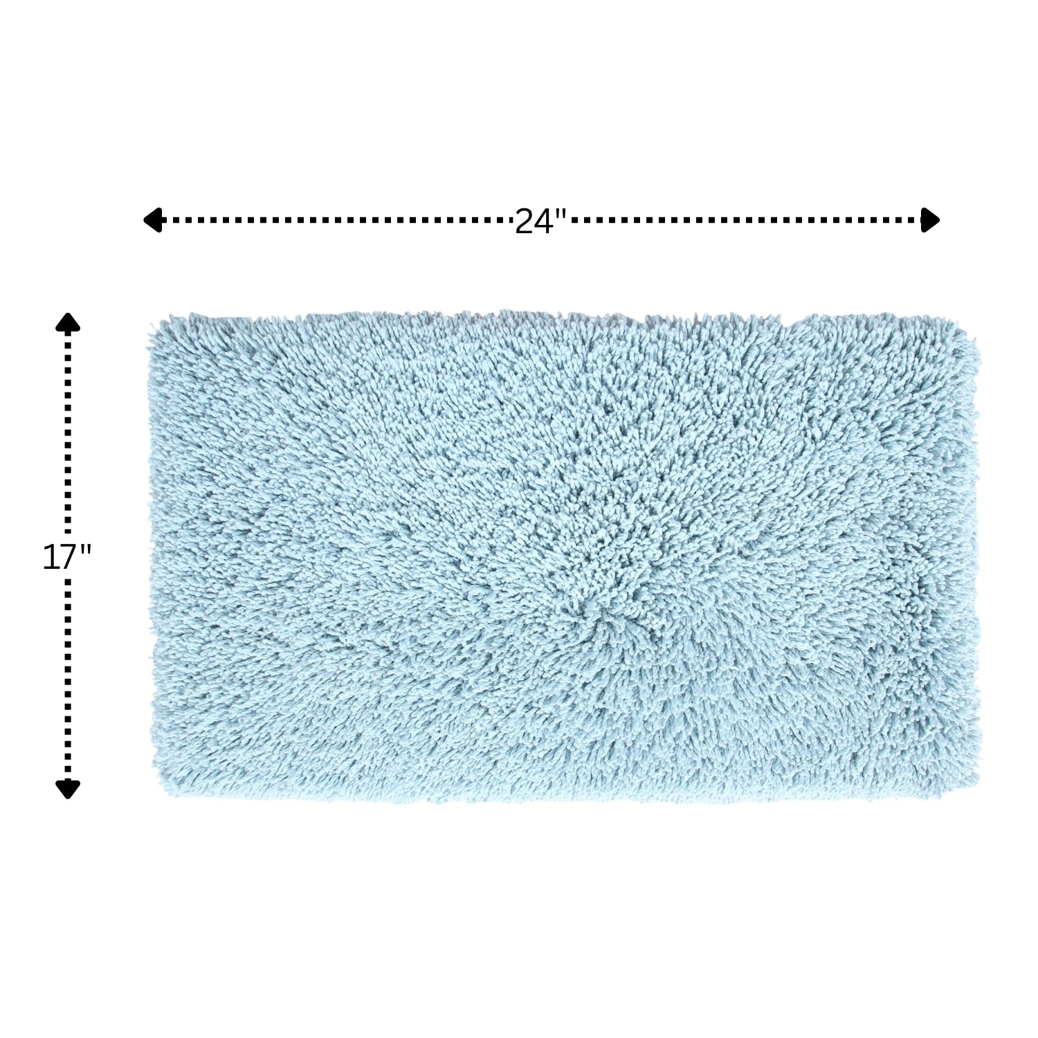 Knightsbridge Melbourne 220 GSF Non Skid Back Bath Rug 17 x 24