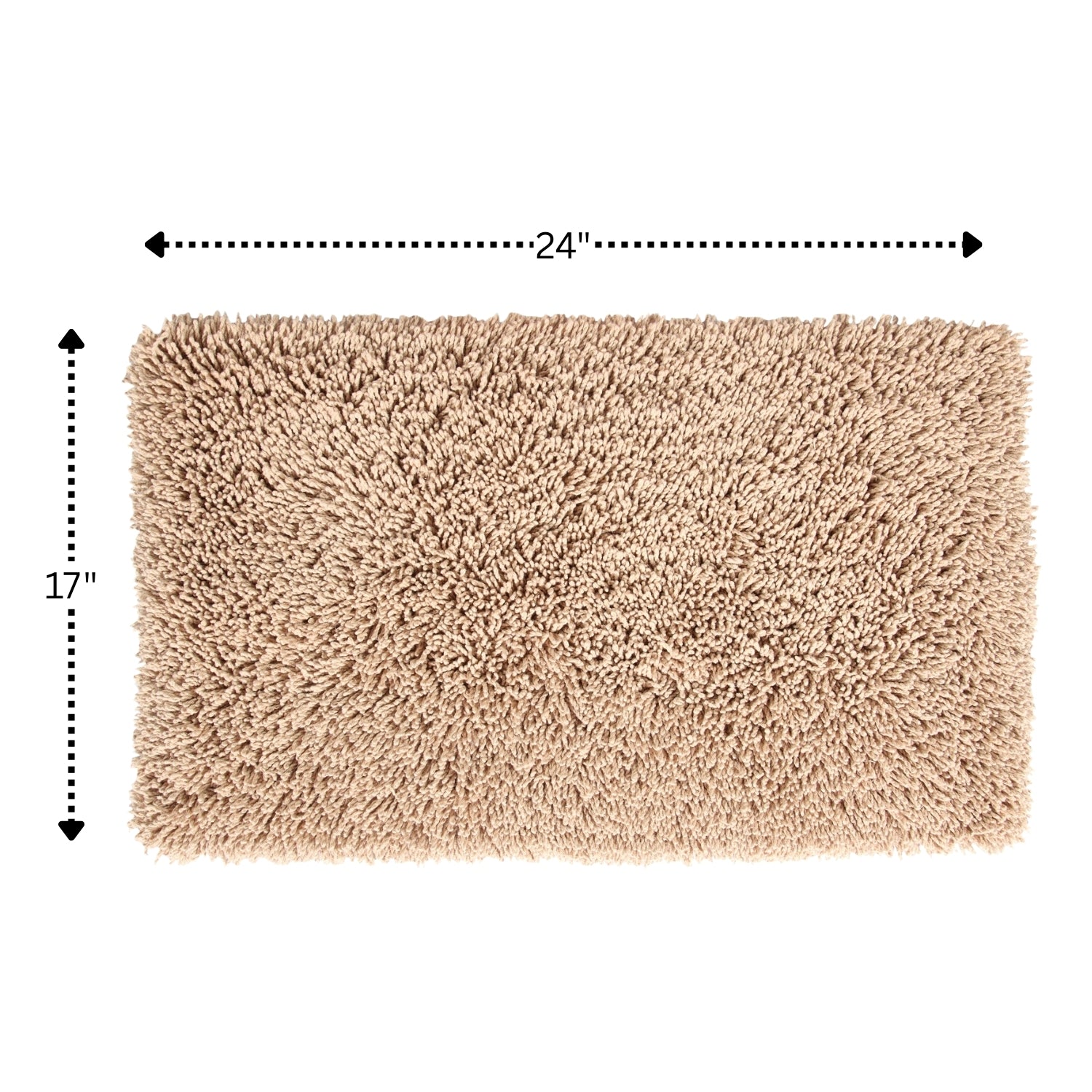 Knightsbridge Melbourne 220 GSF Non Skid Back Bath Rug 17 x 24