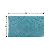 Knightsbridge Diamond 220 GSF Non Skid Back Bath Rug