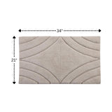 Knightsbridge Diamond 220 GSF Non Skid Back Bath Rug