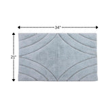 Knightsbridge Diamond 220 GSF Non Skid Back Bath Rug