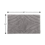 Knightsbridge Diamond 220 GSF Non Skid Back Bath Rug