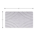 Knightsbridge Diamond 220 GSF Non Skid Back Bath Rug