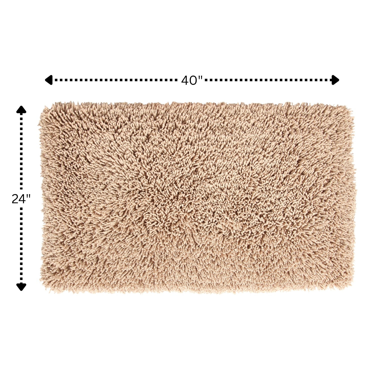 Knightsbridge Melbourne 220 GSF Non Skid Back Bath Rug 24 x 40