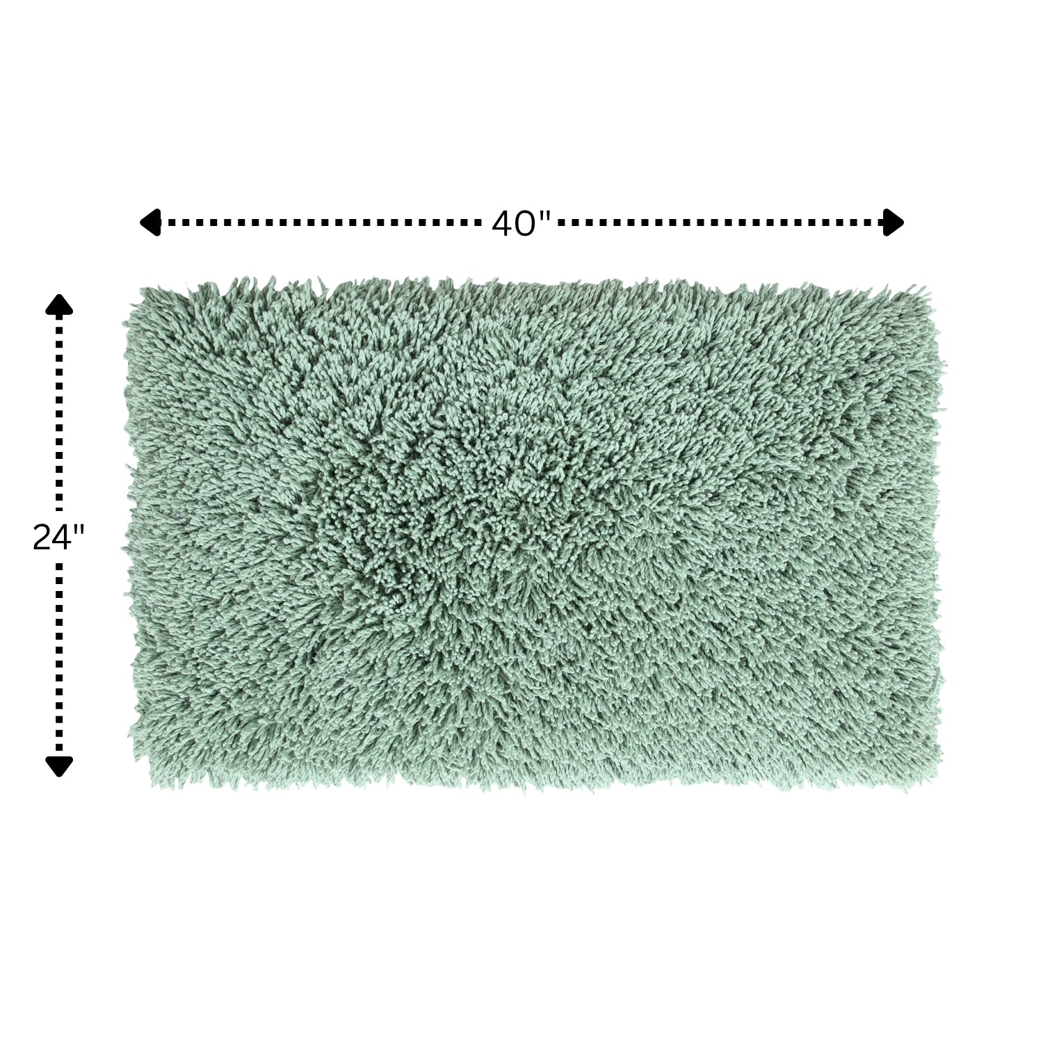 Knightsbridge Melbourne 220 GSF Non Skid Back Bath Rug 24 x 40