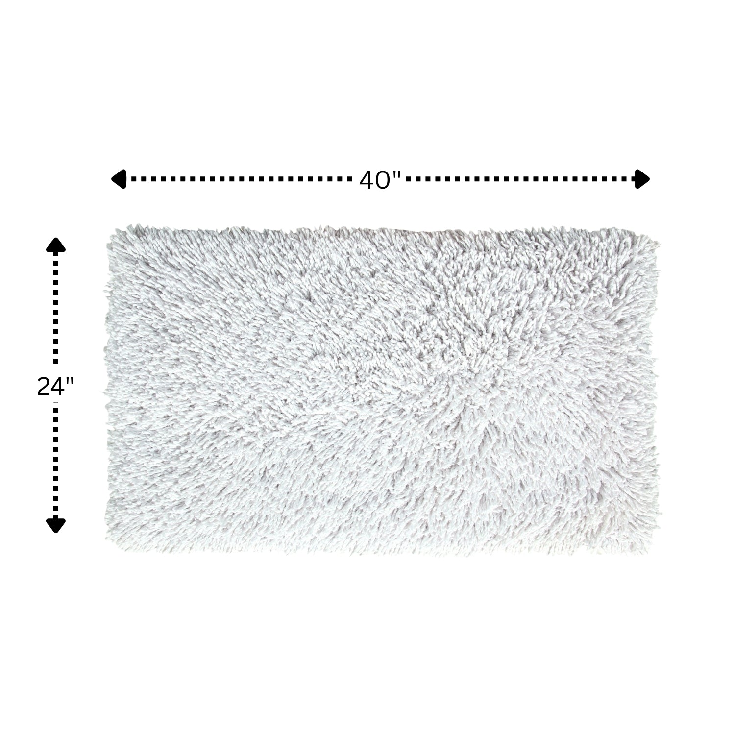 Knightsbridge Melbourne 220 GSF Non Skid Back Bath Rug 24 x 40