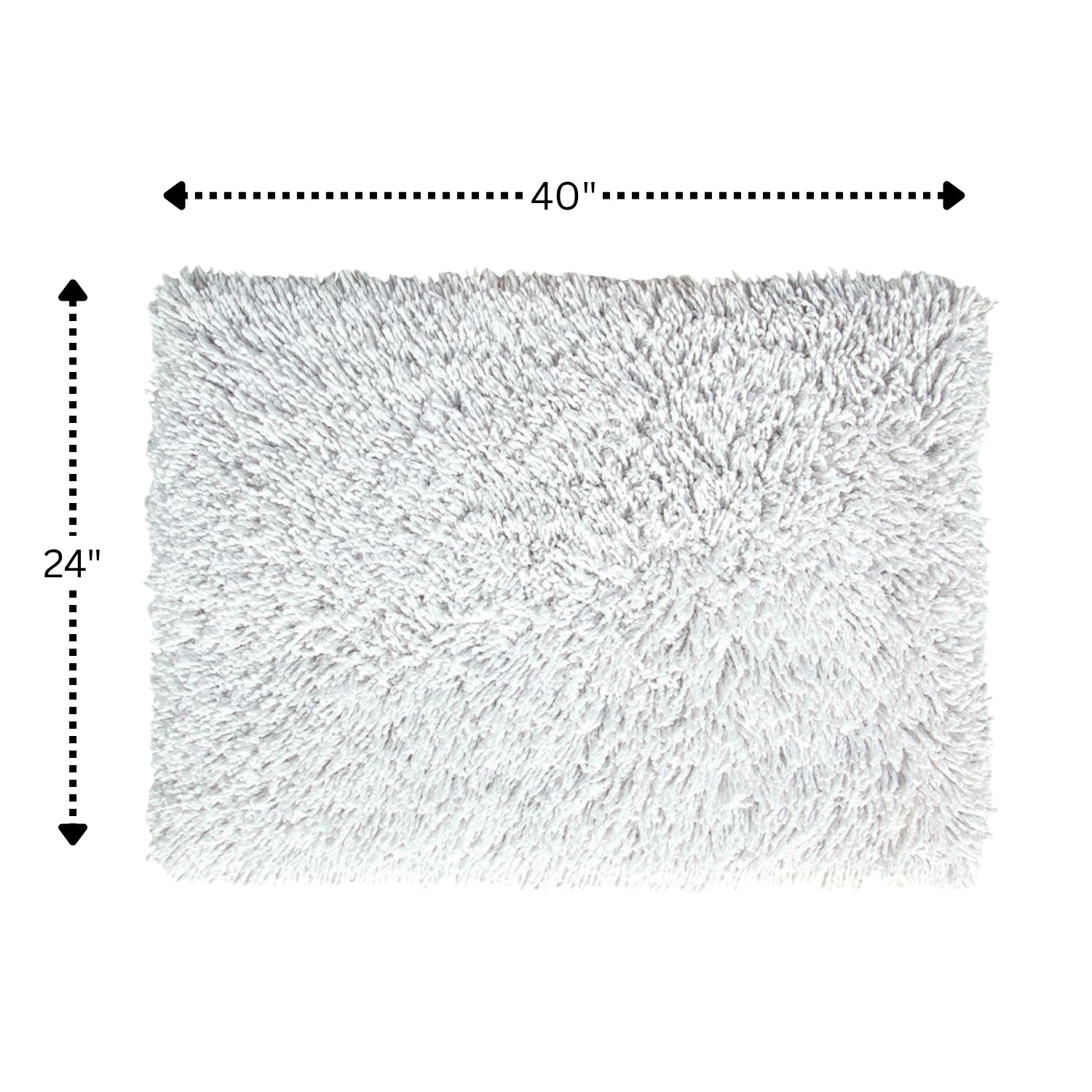 Knightsbridge Melbourne 220 GSF Non Skid Back Bath Rug 24 x 40