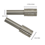 Versailles Lexington Ringlets Steel Heavy Duty Curtain Rods for Windows Set 86" - 144" Brushed Nickel