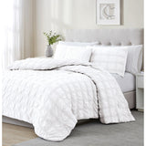 Ramallah Eliza Seersucker Comforter Set - White