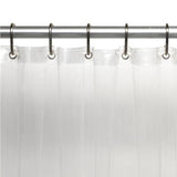 Carnation Home Fashions Hotel Collection, 8 Gauge Vinyl Shower Curtain Liner with Weighted Magnets and Metal Grommets - 72x72"