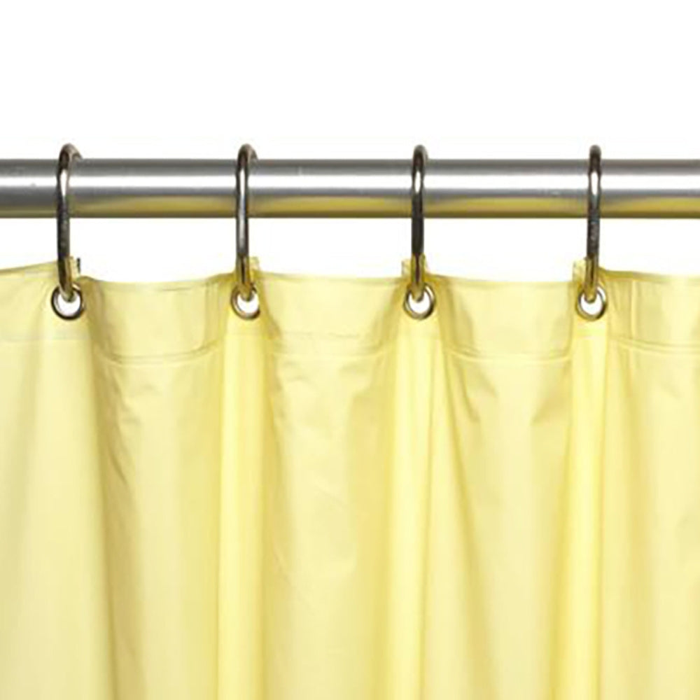 Carnation Home Fashions Premium 4 Gauge Vinyl Shower Curtain Liner with Weighted Magnets and Metal Grommets - 72x72"