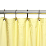 Carnation Home Fashions Premium 4 Gauge Vinyl Shower Curtain Liner with Weighted Magnets and Metal Grommets - 72x72"