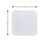 Carnation Home Fashions Stall Size"Bubble" Look Vinyl Bath Mat 21x21"