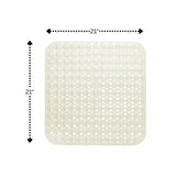 Carnation Home Fashions Stall Size"Bubble" Look Vinyl Bath Mat 21x21"