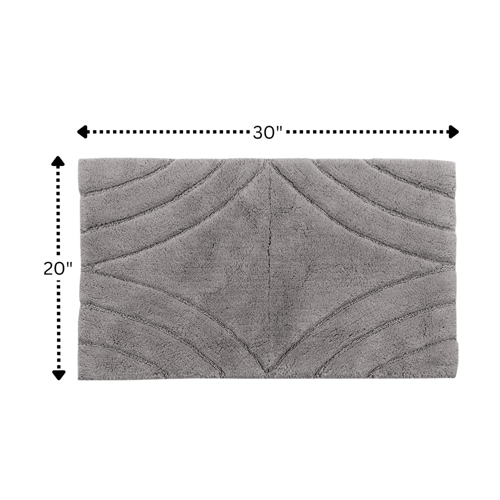 Knightsbridge Diamond 220 GSF Non Skid Back Bath Rug