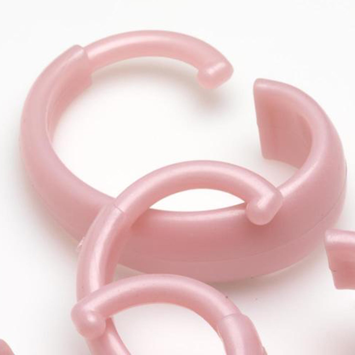 Carnation Home Fashions Hang Ease "C" Type Plastic Shower Curtain Hooks - 3x3"