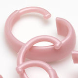 Carnation Home Fashions Hang Ease "C" Type Plastic Shower Curtain Hooks - 3x3"