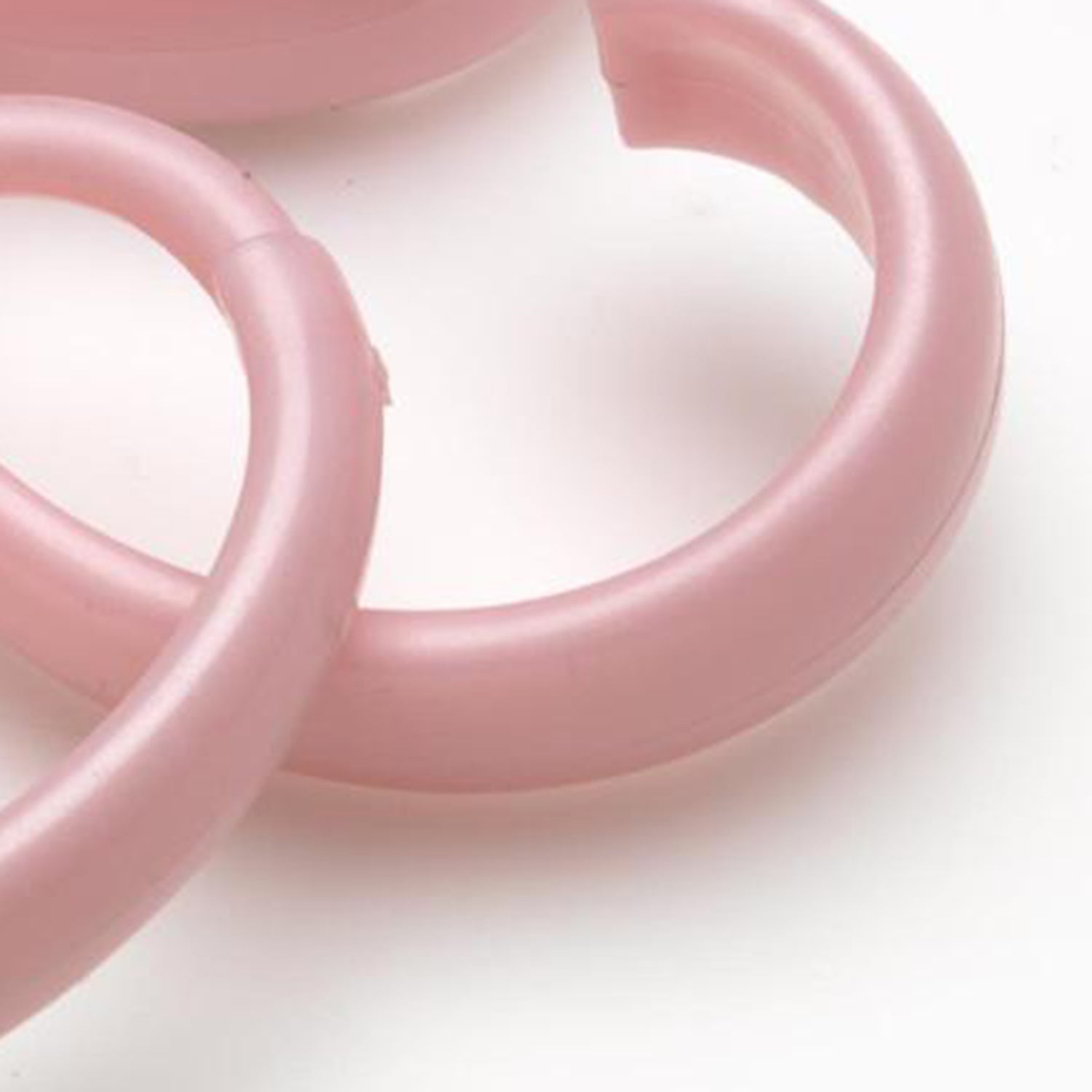 Carnation Home Fashions Hang Ease "C" Type Plastic Shower Curtain Hooks - 3x3"